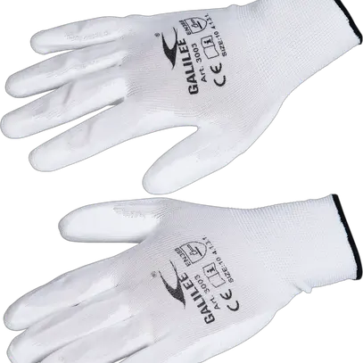 Gants de travail blancs, taille 9 