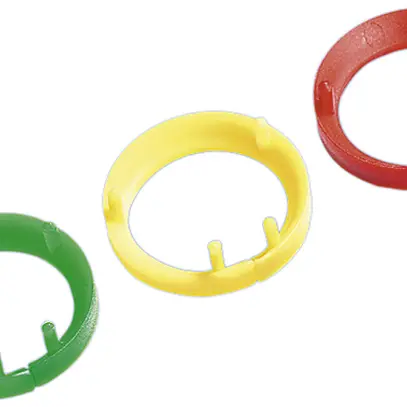Clip couleur R&M FM45 jaune pour fiche FM45 S/U RJ45 cat.5e 