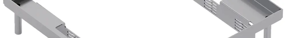 Edelstahlkassette Hager Q16 UT 14 22×320×320mm rostfreier Stahl 