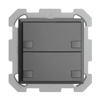 Poussoir KNX RGB ENC EDUE, 250mW, s.LED, 2×poussoir, comm.2×touches, grf 