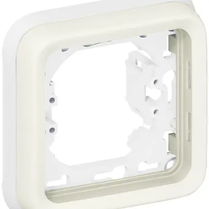 Plaque de montage ENC PLEXO 1×1 blanc 