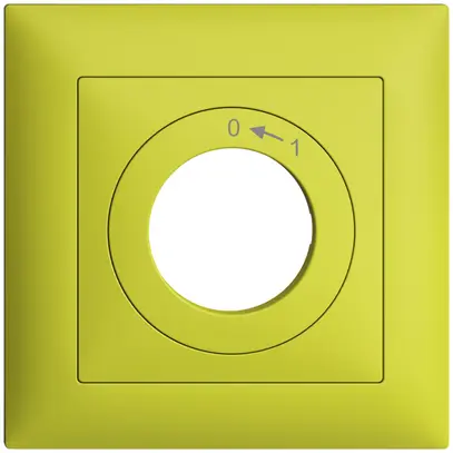Kit frontale EDIZIOdue 0<-1 88×88mm lemon per interr.chiave 