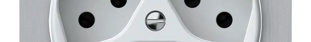 Presa INC origin 3×tipo 13 1×S 10A 230V 77×77mm bianco 