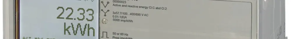 Contatore energia AMD ABB A44 552-110, 3×6A Modbus 