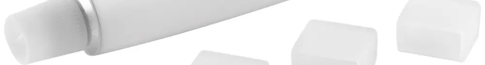 Cappe terminale LDV 10/SE/P, per fascia LED PFM, 4 pezzi + silicone 