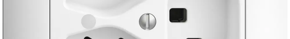 Presa INC 3×T23 16A bianco con LED verde EDIZIOdue 