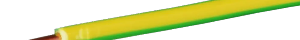 Fil d'installation T 2.5mm² vert-jaune H07V-U Eca 