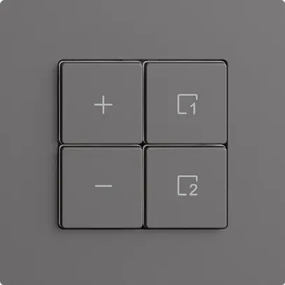 Dimmer Uni-LED 1K/4T scena Edue Wiser grigio scuro 