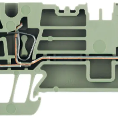 Borne de passage Weidmüller ZT 2.5/3AN/1 connexion à ressort 2.5mm² TS35 beige 