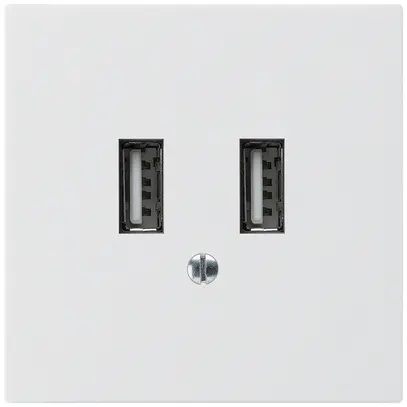 Prise de charge USB ENC Hager kallysto A 240V 2400mA blanc 