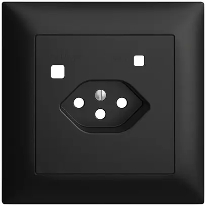 Kit frontal EDIZIOdue pour prise FI FMI, T13, noir 