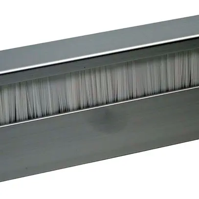 Plinthe ELBRO 2400×60×20mm argent brosse blanche 