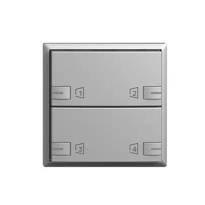 Kit de montage EDIZIOdue zeptrionAIR F, WLAN, LED-RGB, 2×touche, 2×commande si 