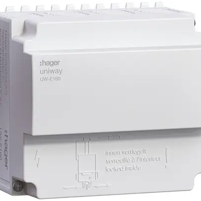 Bloc d'alimentation Hager uniway 160A, 3LN, largeur 108mm 