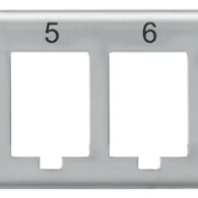 Module d'extension Hager HMS 10×RJ45 Keystone, gris 