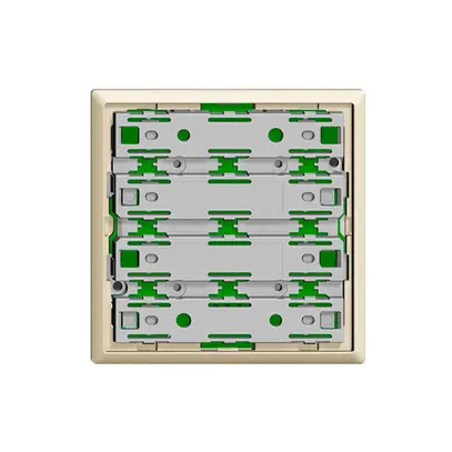 Unité fonctionnelle KNX RGB, capteur température 1…4× EDIZIOdue crema avec LED 