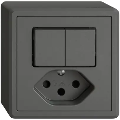 Combinaison AP EDIZIO.liv SNAPFIX® 2×schéma 3+T13 avec shutter grf 