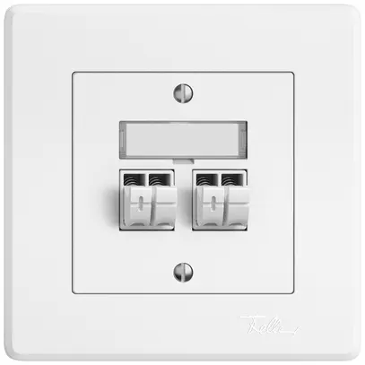 Prise audio ENC EDIZIO.liv SNAPFIX® 2× bc 