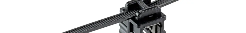 Clip di bordo PAN c.fascetta PLT2S-300 fissaggio bordo 3…6mm parallelo 
