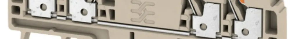 Morsetto di passaggio Weidmüller A4C PUSH IN 2.5mm² 4 contatti TS35 beige 