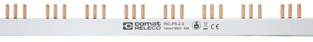 Peigne de raccordement ComatReleco RIC-PS-2-3 3 pôles (3L) pontag.2/4/6 2×17.5mm 
