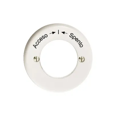 Kit front. Accesso-I-Spento pour contact rot.imp.à clé blanc 