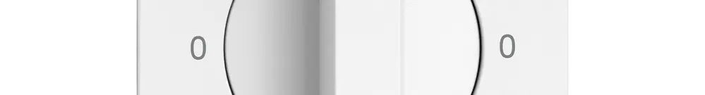 Montageset EDIZIO.liv SNAPFIX® f.Drehschalter m.Griff 0-Inverno-0-Estate ws 