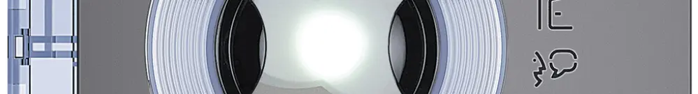 Frontblende für Tür-Lautsprecher/Kamera-Modul 96° Sfera 2 Ruftasten graphitgrau 