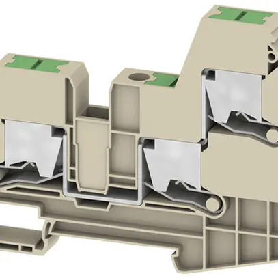 Borne de passage joignable WM SL3C 1.5…16mm² 57A/1000V snap-in DIN35 be 
