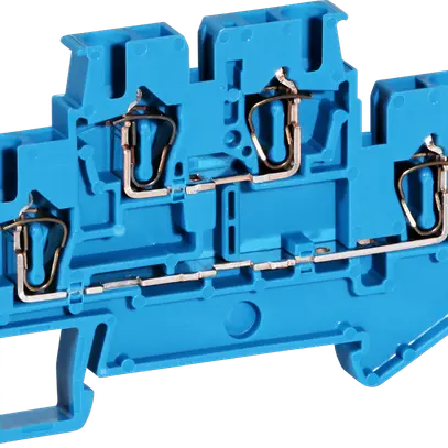 Morsetto 0.08…4mm² raccordo a molla blu 