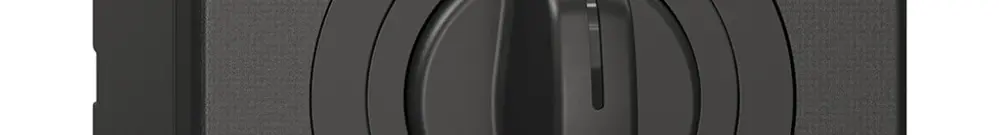 Contact pivotant NAP NEVO, avec manette, KS, 1->0<-2, noir 