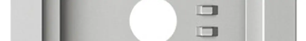 Boîtier AP Siedle 4× 132×432×36.5mm argent 