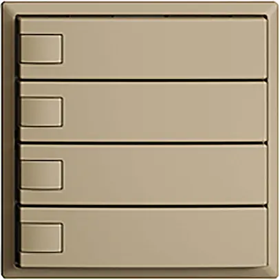 Pulsante INC KNX 4×EDIZIOdue sand RGB senza LED 