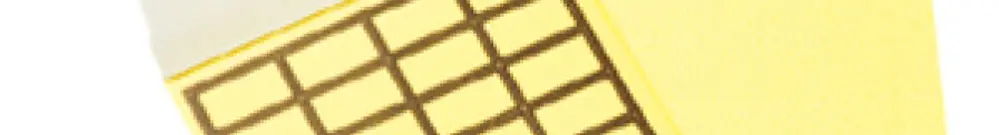 Étiquette Weidmüller TabPack auto-adhésive 15×6mm tissu jaune 