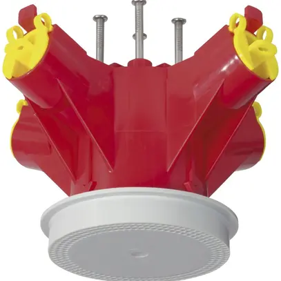 Tampon pour lampe MT Crallo-Star Ø60×90mm, avec bague de montage 4×M20/M25 rouge 