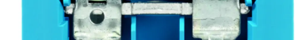 Morsetto di passaggio Weidmüller WDU connessione a vite 16mm² TS35 blu 