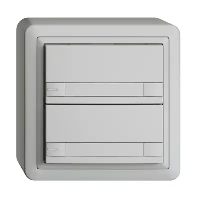 Pulsante KNX RGB AP EDUE, 250mW, c.LED RGB, carta, 2×pulsante, C.2×T., grc 