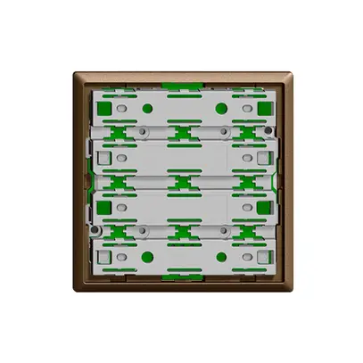 Unité fonctionnelle KNX RGB, capteur température 1…4× EDIZIOdue coffee avec LED 