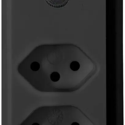 Presa multipla cleverLINE 3×T13 nero 1.5m H05VV-F 3×1mm² 