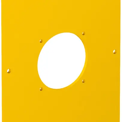 Placca di copertura Bettermann per 1×presa 38×38mm, 160×105×3mm, PVC, giallo 