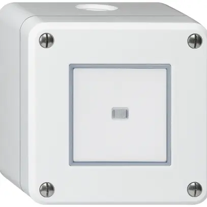 Interruttore AP robusto IP55 schema 6 illuminato bianco 