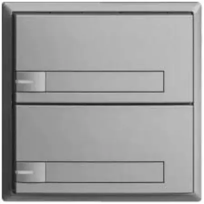 KNX-Taster RGB EDUE, 250mW, m.RGB-LED, m.Papiereinlage, 2×Taste, 1×Tastenb., si 