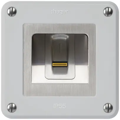 Lecteur d'empreintes digitales NUP Hager ekey-arte robusto C gris 