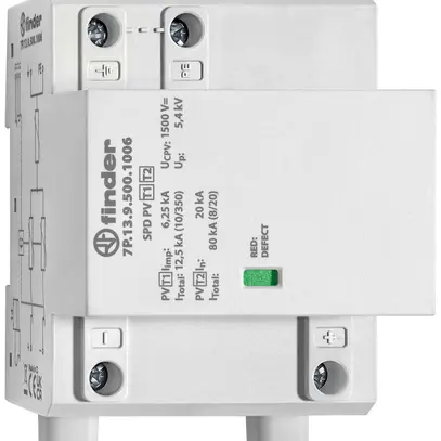 Parasurtension FINDER 7P.13 type 1+2 1500VDC 1C 6.25kA 5.4kV 3UM 