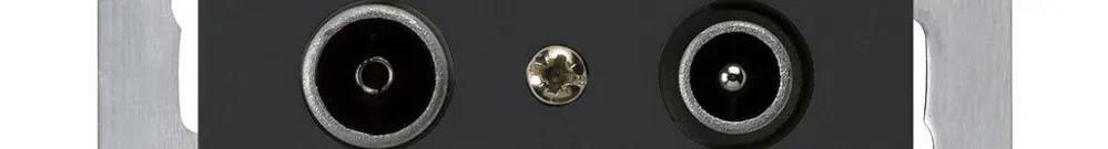 Prise de passage ENC kallysto R/TV 14dB noir avec plaque de fixation 