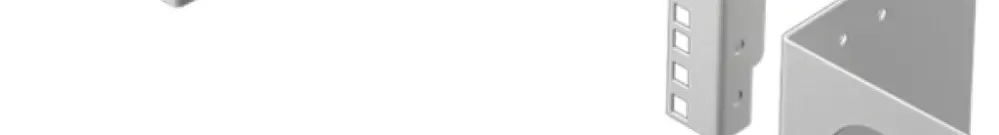 Adapter Rittal DK 7246.100 zöllig 3HE Stahl 2Stk 