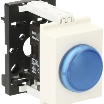 Lampada di segnalazione AMD K&N, 230VAC, 2UM, calotta blu 