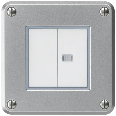 Interruttore INC robusto IP55 schema 3+3 1×illuminato alluminio per combinazione 