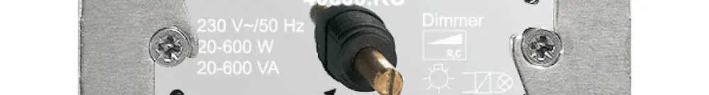 Inserto regolatore FH 20…600W illuminabile ritardo fase discendente 