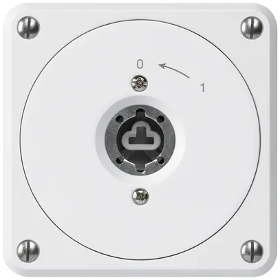 Contact pivotant à clé ENC robusto blanc sans clapet sans cylindre 1P 